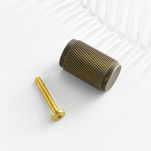 Pomello 3146 | Zigrinato | Ottone Antico