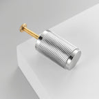 Knop 3146 | Rillet | Krom