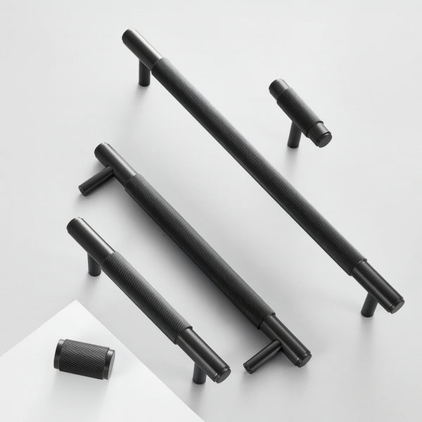 Handle 3146 | Ribbed | Black
