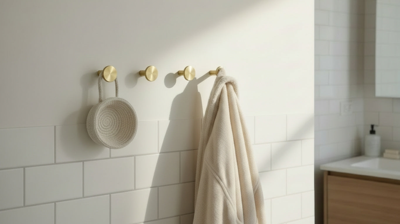 Hook HK057 | Knurled | Brass