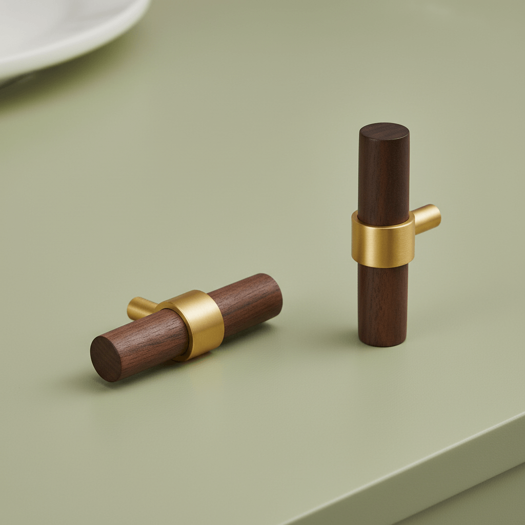 T-Bar CH025W | Noyer + Laiton