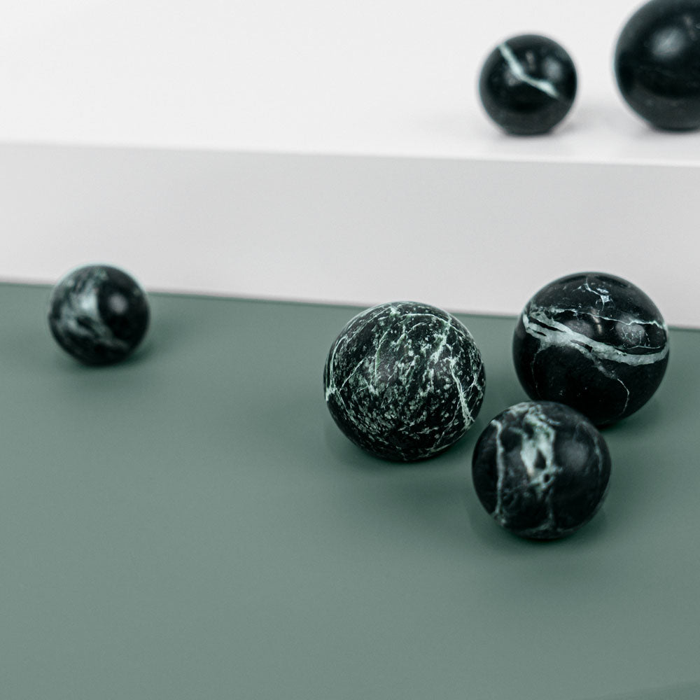 Gałka DR101 | Marmur | Green Flower 