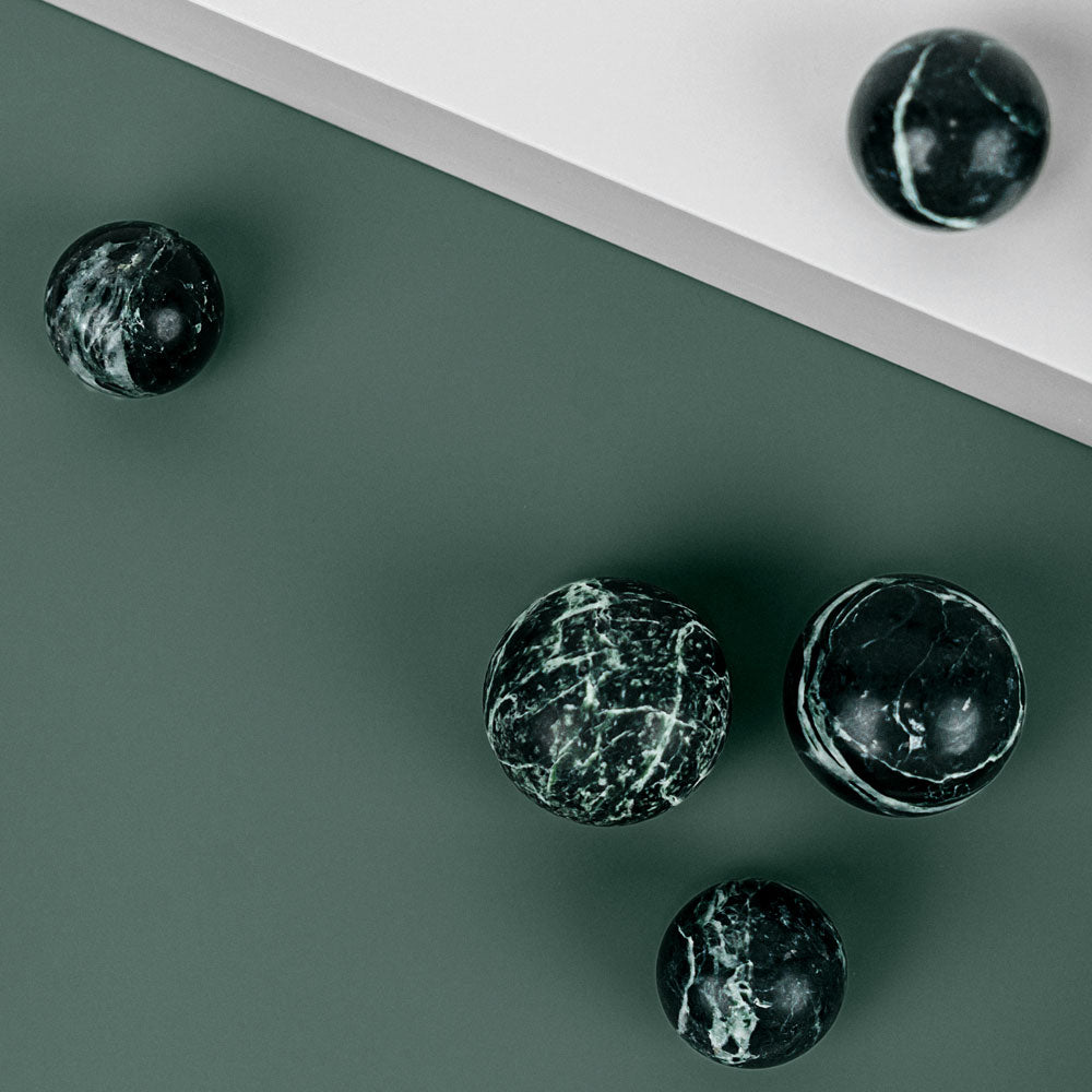 Gałka DR101 | Marmur | Green Flower 