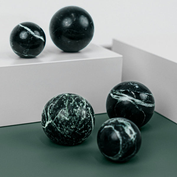 Knob DR101 | Marble | Green Flower 