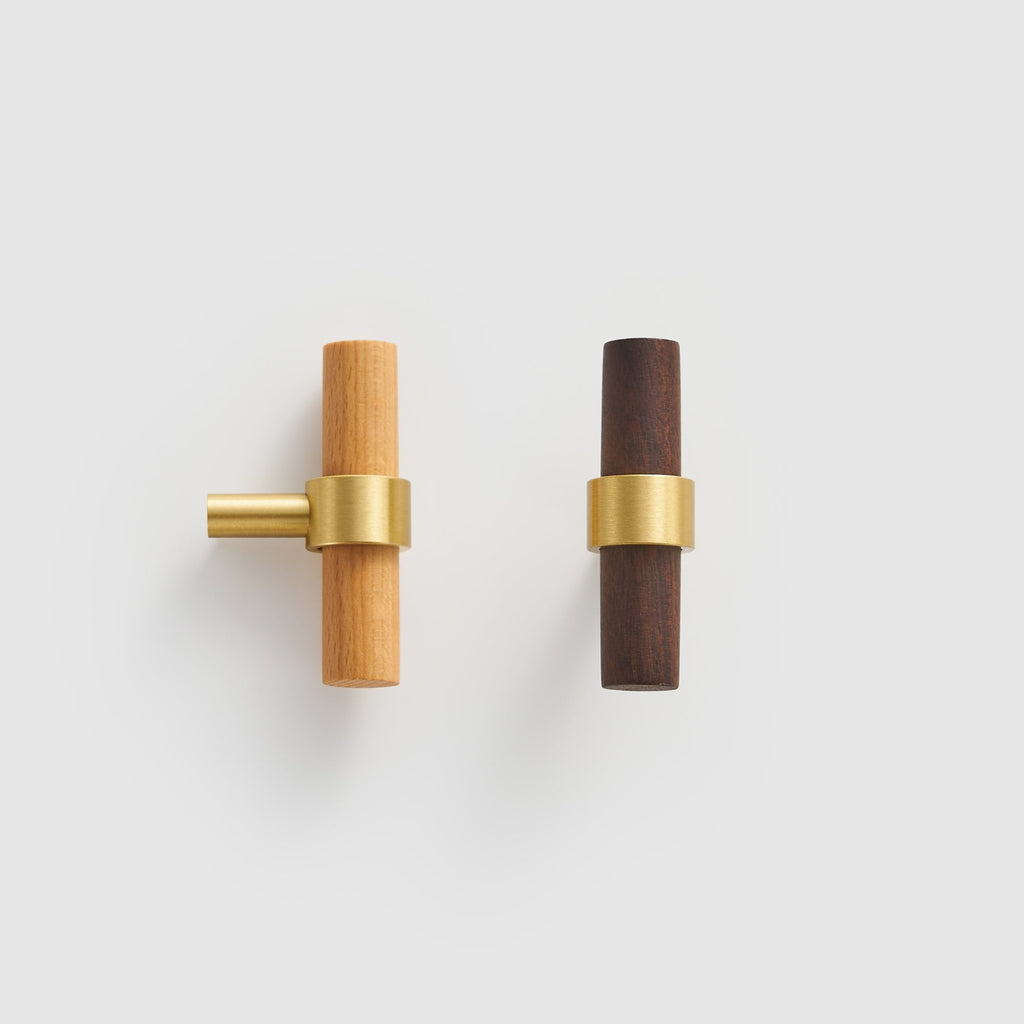 T-Bar CH025W | Noyer + Laiton