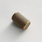 Knob CH035 | Knurled | Antique Brass
