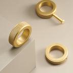 Knopp CH059B | Lättrad | Mässing