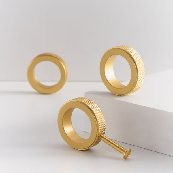 Knob CH059B | Knurled | Brass