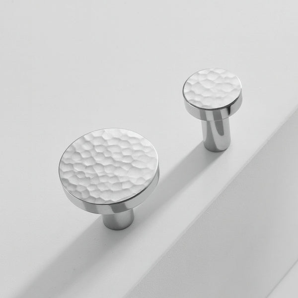 Pomello 1051H | Martellato | Cromo Lucido