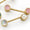 Koristeellinen Salpa 3091  | Messinki + Abalonin Kuori