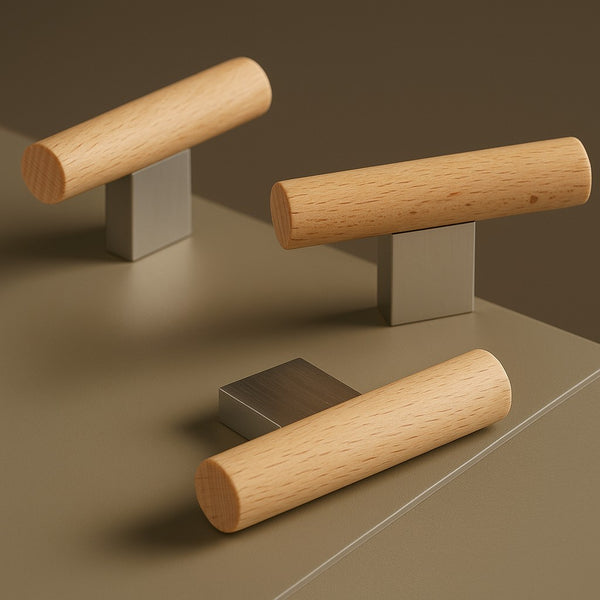 T-Bar CH076 | Bois de hêtre + Nickel