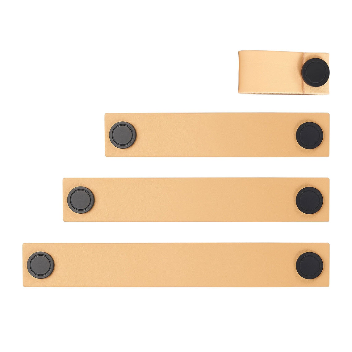 Handtag 1045-B | Läder | Beige - Dooroom